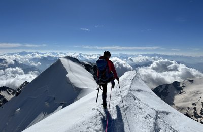 Mental stark beim Bergsteigen